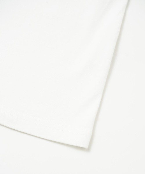 X-girl（エックスガール）の「FLOWER LOGO S/S RINGER CLASSIC TEE（Tシャツ/カットソー・レディース・ブルー/ブラック/ホワイト・S/M）」の10枚目の写真