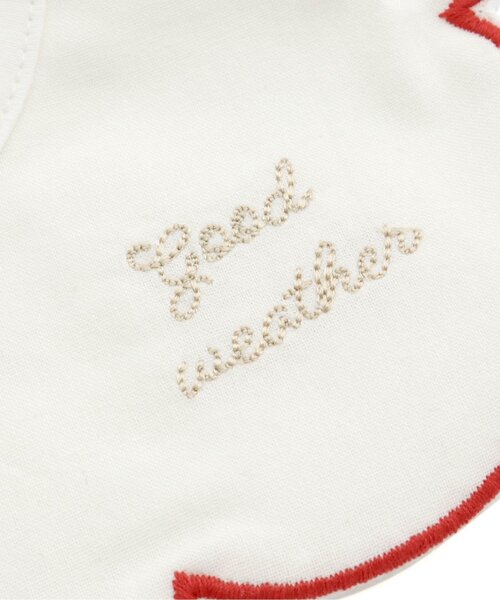 apres les cours（アプレレクール）の「花柄刺繍スカラップスタイ