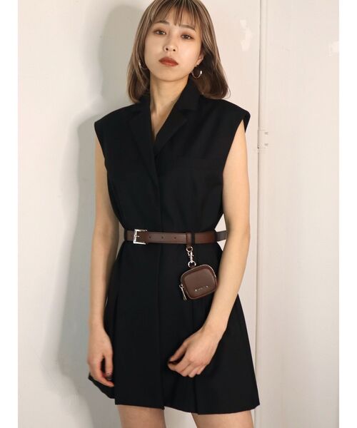EMODA（エモダ）の「ミニポーチベルト（ベルト・レディース・ブラック/ブラウン・FREE）」の5枚目の写真