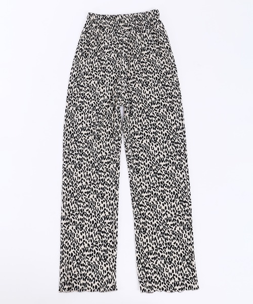 PHILLY（フィリー）の「レオパードワイドパンツ（スラックス・レディース・ブラック/ベージュ・FREE）」の7枚目の写真