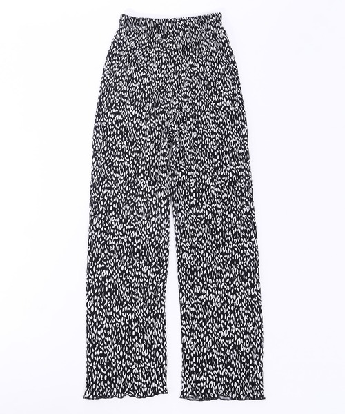 PHILLY（フィリー）の「レオパードワイドパンツ（スラックス・レディース・ブラック/ベージュ・FREE）」の6枚目の写真