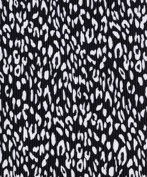 PHILLY（フィリー）の「レオパードワイドパンツ（スラックス・レディース・ブラック/ベージュ・FREE）」の4枚目の写真