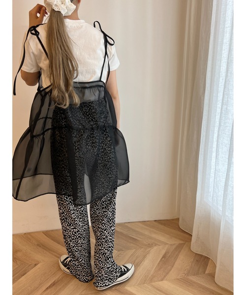 PHILLY（フィリー）の「レオパードワイドパンツ（スラックス・レディース・ブラック/ベージュ・FREE）」の13枚目の写真