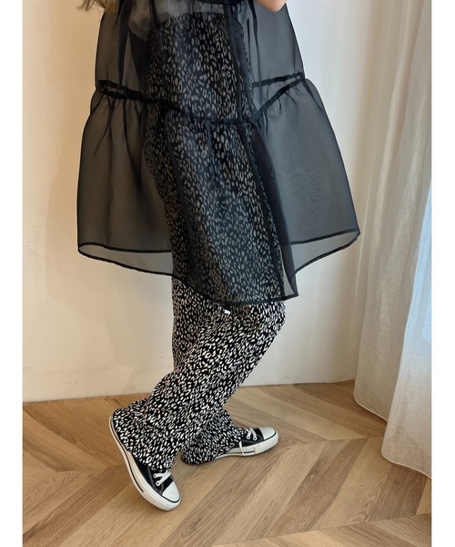 PHILLY（フィリー）の「レオパードワイドパンツ（スラックス・レディース・ブラック/ベージュ・FREE）」の14枚目の写真