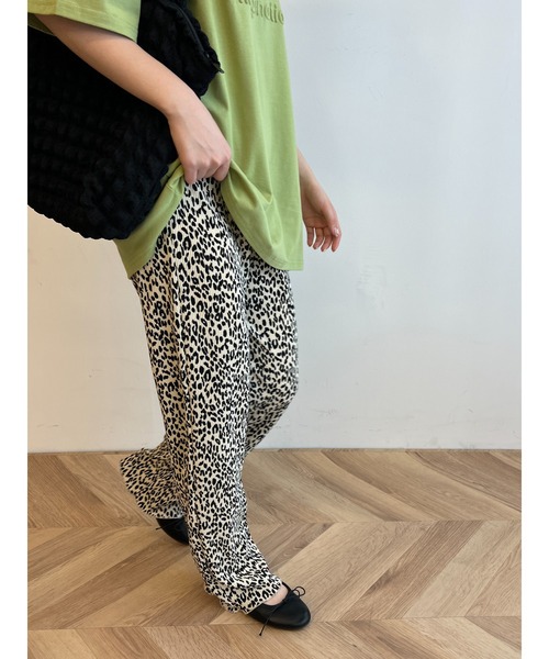 PHILLY（フィリー）の「レオパードワイドパンツ（スラックス・レディース・ブラック/ベージュ・FREE）」の20枚目の写真