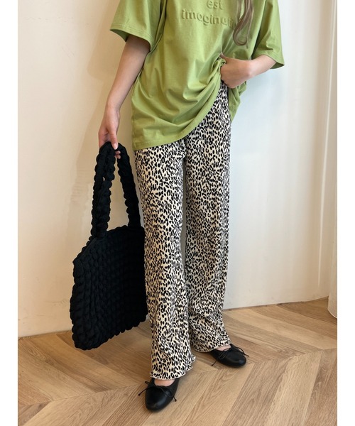 PHILLY（フィリー）の「レオパードワイドパンツ（スラックス・レディース・ブラック/ベージュ・FREE）」の21枚目の写真