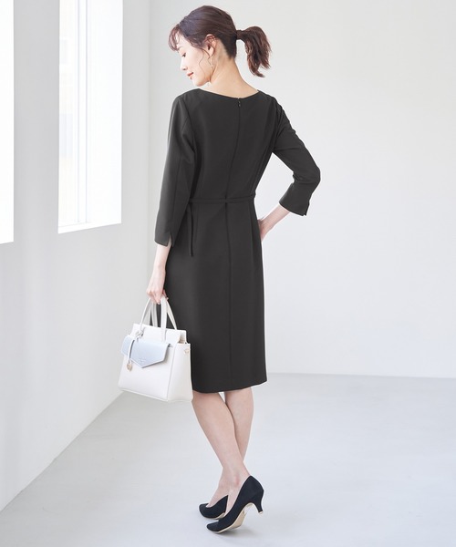 ROPE' PICNIC(ロペピクニック)の「【360°ウルトラストレッチ】セットアップ対応/9分丈ワンピース【一部店舗限定34-42サイズ】(ワンピース・レディース・ネイビー/ブラック/イエロー系その他3・36/38/40/42)」の6枚目の写真