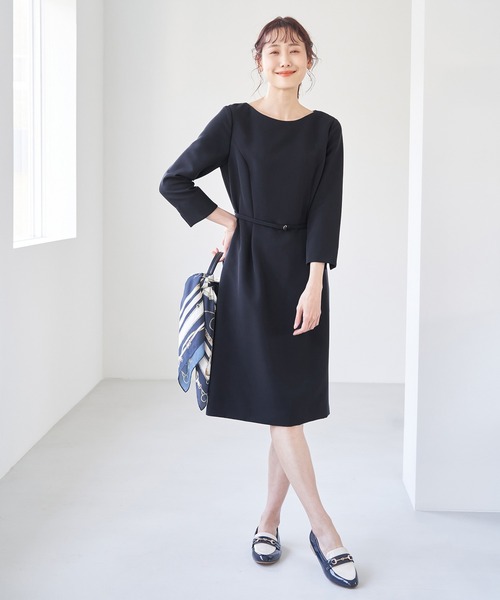 ROPE' PICNIC(ロペピクニック)の「【360°ウルトラストレッチ】セットアップ対応/9分丈ワンピース【一部店舗限定34-42サイズ】(ワンピース・レディース・ネイビー/ブラック/イエロー系その他3・36/38/40/42)」の9枚目の写真