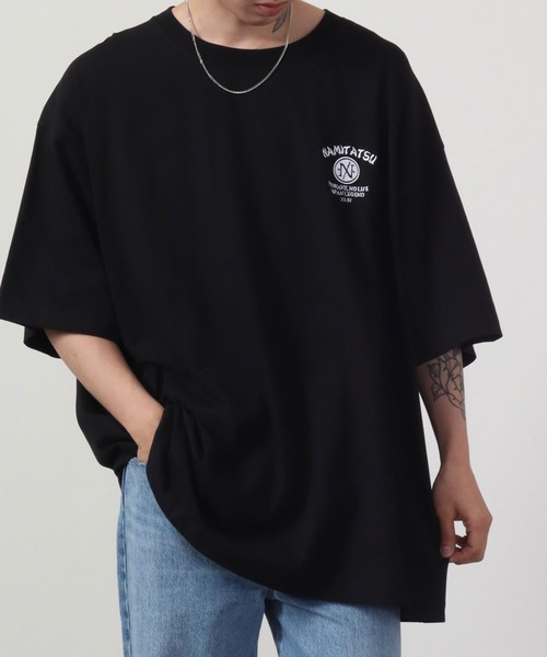 波達(NAMITATSU)（ナミタツ）の「波達(NAMITATSU) 虎和柄TeeBIG 半袖（Tシャツ/カットソー・メンズ・ホワイト/ブラック・3XL/2XL/4XL）」の3枚目の写真