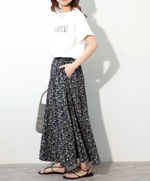 未使用級 Journal Standard Relume ボタニカルスカート JOURNAL STANDARD relume（ジャーナルスタンダード レリューム