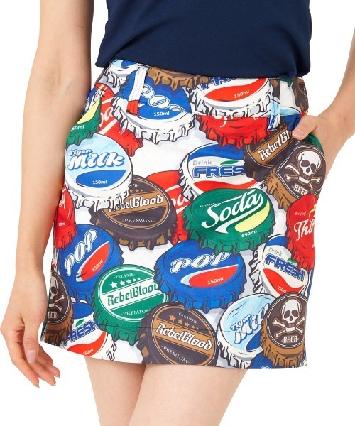 Loudmouth(ラウドマウス)の「Loudmouth/ラウドマウス ゴルフウェア UVカット ストレッチ 総柄 インナー付 ミニスカート(スカート・レディース・アニマル/レッド系/ブルー系1/レオパード/ホワイト系/その他1/ブルー系2/トリコロール/その他2・L/M/S)」の7枚目の写真