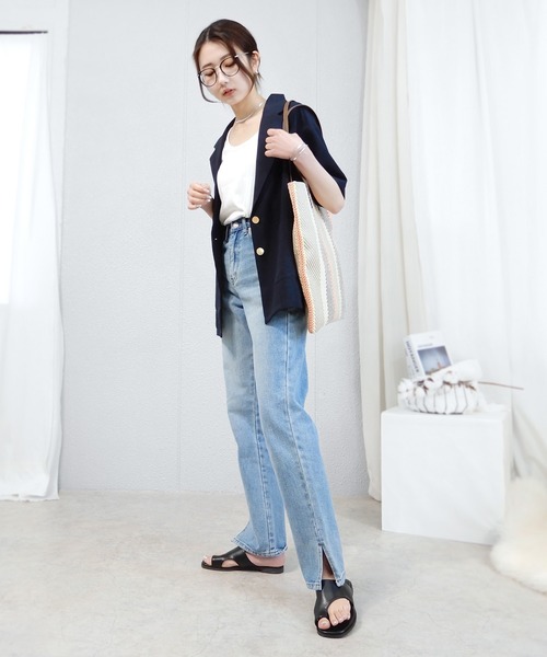 minia（ミニア）の「カバーアップトングサンダル（サンダル・レディース・ブラック/レオパード/ゼブラ/アイボリー・S/M/L/LL）」の6枚目の写真