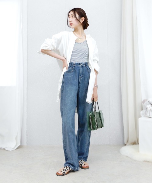 minia（ミニア）の「カバーアップトングサンダル（サンダル・レディース・ブラック/レオパード/ゼブラ/アイボリー・S/M/L/LL）」の15枚目の写真