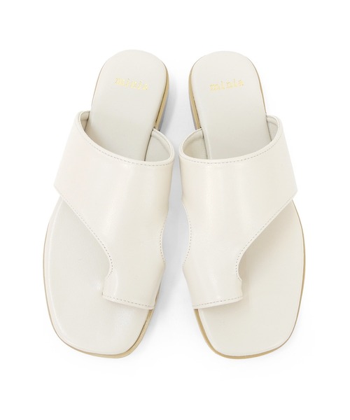 minia（ミニア）の「カバーアップトングサンダル（サンダル・レディース・ブラック/レオパード/ゼブラ/アイボリー・S/M/L/LL）」の21枚目の写真