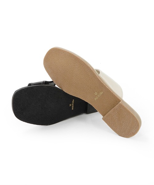 minia（ミニア）の「カバーアップトングサンダル（サンダル・レディース・ブラック/レオパード/ゼブラ/アイボリー・S/M/L/LL）」の17枚目の写真