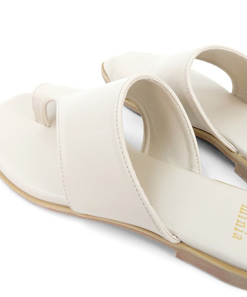 minia（ミニア）の「カバーアップトングサンダル（サンダル・レディース・ブラック/レオパード/ゼブラ/アイボリー・S/M/L/LL）」の13枚目の写真