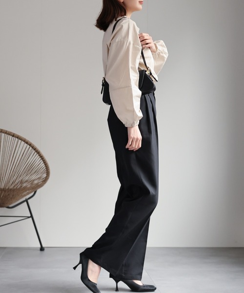 セール】ハイウエストタックスラックス（スラックス）｜sakishimatokyo