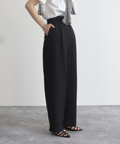 fredy emue（フレディエミュ）の「【fredye mue/フレディエミュ】タックスラックスパンツ（スラックス・レディース・チャコールグレー/ミント/ブラック・36/38）」の18枚目の写真