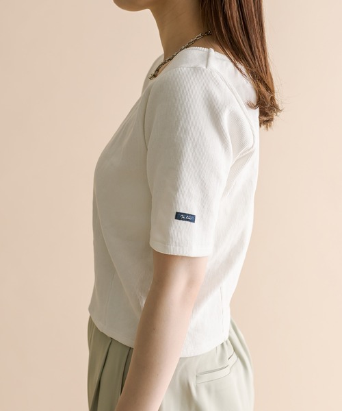 mline（エムライン）の「[mline] ちび半袖Tシャツ（Tシャツ/カットソー・レディース・ピンク/ベージュ/ブルー/オフホワイト/ブラック/ホワイト系その他/グレー系その他/ピンク系その他・FREE）」の14枚目の写真