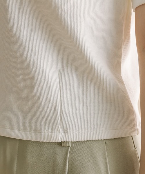 mline（エムライン）の「[mline] ちび半袖Tシャツ（Tシャツ/カットソー・レディース・ピンク/ベージュ/ブルー/オフホワイト/ブラック/ホワイト系その他/グレー系その他/ピンク系その他・FREE）」の19枚目の写真