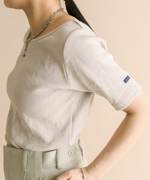 mline（エムライン）の「[mline] ちび半袖Tシャツ（Tシャツ/カットソー・レディース・ピンク/ベージュ/ブルー/オフホワイト/ブラック/ホワイト系その他/グレー系その他/ピンク系その他・FREE）」の22枚目の写真