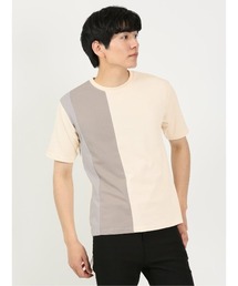 【吸水速乾 UVカット ストレッチ】KAITEKI 縦切替 クルー半袖Ｔシャツ