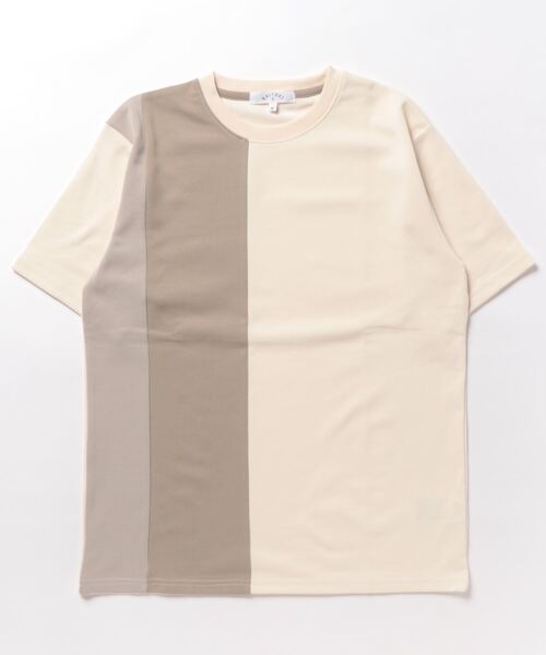 m.f.editorial（エムエフエディトリアル）の「【吸水速乾 UVカット ストレッチ】KAITEKI 縦切替 クルー半袖Ｔシャツ（Tシャツ/カットソー・メンズ・グリーン系その他/アイボリー/グレー系その他2・LARGE/MEDIUM/X-LARGE）」の10枚目の写真