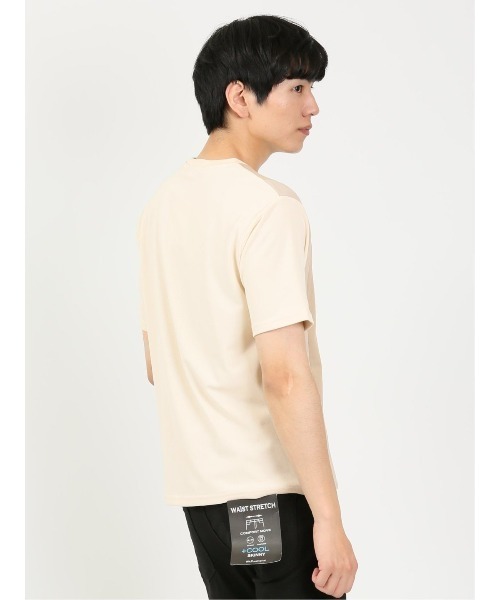 m.f.editorial（エムエフエディトリアル）の「【吸水速乾 UVカット ストレッチ】KAITEKI 縦切替 クルー半袖Ｔシャツ（Tシャツ/カットソー・メンズ・グリーン系その他/アイボリー/グレー系その他2・LARGE/MEDIUM/X-LARGE）」の18枚目の写真