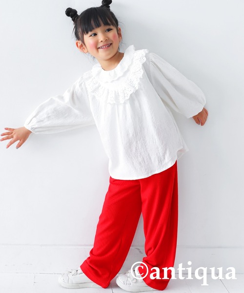 antiqua（アンティカ）の「接触冷感リブパンツ（その他パンツ・キッズ・ブラック/レッド/グリーン/ブルー/ライトグレー・160/120/140/130/150）」の5枚目の写真