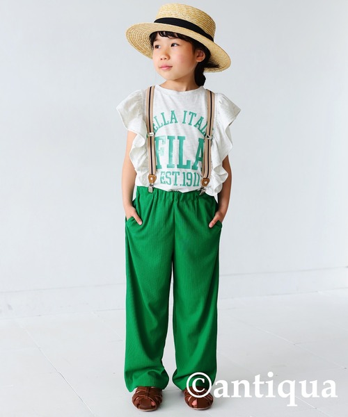 antiqua（アンティカ）の「接触冷感リブパンツ（その他パンツ・キッズ・ブラック/レッド/グリーン/ブルー/ライトグレー・160/120/140/130/150）」の3枚目の写真