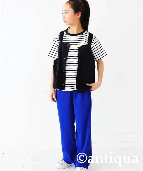 antiqua（アンティカ）の「接触冷感リブパンツ（その他パンツ・キッズ・ブラック/レッド/グリーン/ブルー/ライトグレー・160/120/140/130/150）」の20枚目の写真