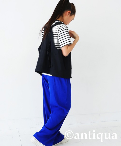 antiqua（アンティカ）の「接触冷感リブパンツ（その他パンツ・キッズ・ブラック/レッド/グリーン/ブルー/ライトグレー・160/120/140/130/150）」の21枚目の写真