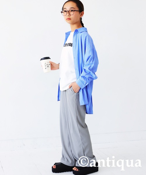 antiqua（アンティカ）の「接触冷感リブパンツ（その他パンツ・キッズ・ブラック/レッド/グリーン/ブルー/ライトグレー・160/120/140/130/150）」の11枚目の写真