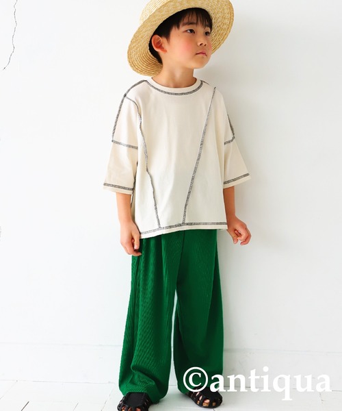 antiqua（アンティカ）の「接触冷感リブパンツ（その他パンツ・キッズ・ブラック/レッド/グリーン/ブルー/ライトグレー・160/120/140/130/150）」の17枚目の写真