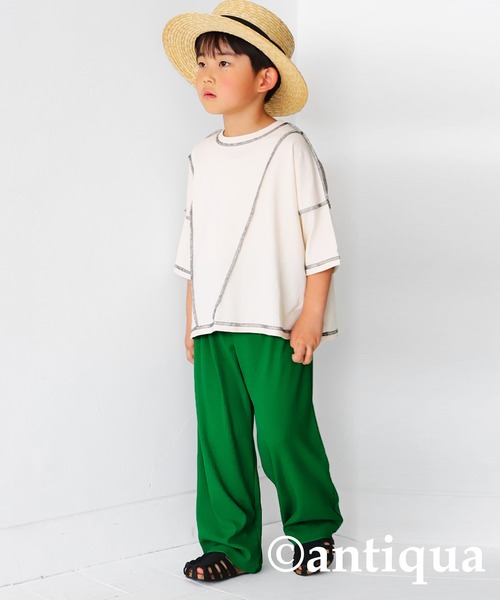 antiqua（アンティカ）の「接触冷感リブパンツ（その他パンツ・キッズ・ブラック/レッド/グリーン/ブルー/ライトグレー・160/120/140/130/150）」の18枚目の写真