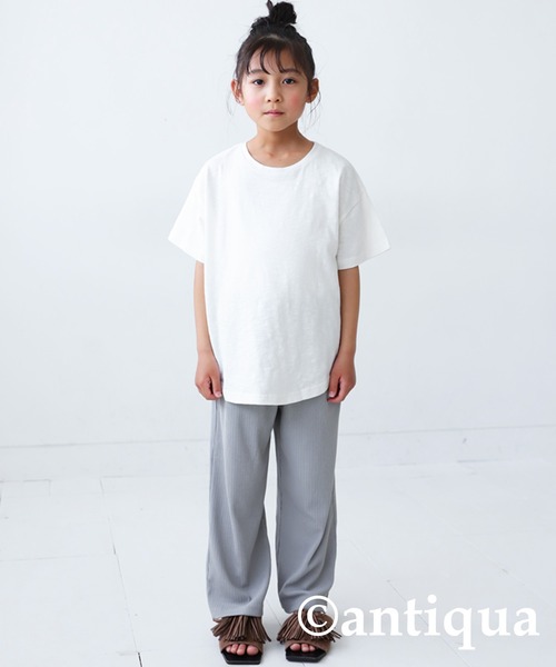 接触冷感リブパンツ（その他パンツ）｜antiqua（アンティカ）の