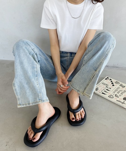 MYMOOD.(マイムード)の「EVAエアリーチューブサンダル(サンダル・レディース・グリーン/ブラック/ホワイト/ピンク・M/L)」の14枚目の写真