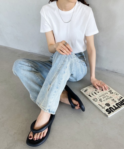 MYMOOD.(マイムード)の「EVAエアリーチューブサンダル(サンダル・レディース・グリーン/ブラック/ホワイト/ピンク・M/L)」の7枚目の写真