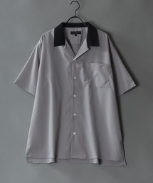 Drape Open Collar Shirt/ドレープ オープンカラー 半袖シャツ