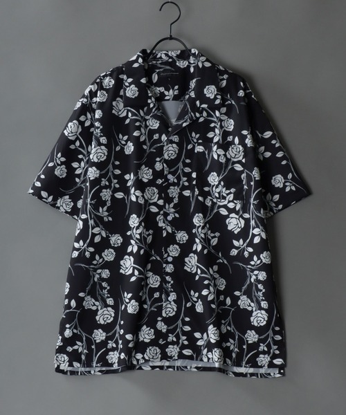 SITRY（シトリー）の「Drape Open Collar Shirt/ドレープ オープンカラー 半袖シャツ（シャツ/ブラウス・メンズ・モカ/ブルー系その他/チャコール/ブラック系その他4/ライトグリーン/ホワイト系その他/ベージュ系その他/ライトグレー/ホワイト/グレー系その他/ブラウン系その他/ブラック系その他2/ブルー系その他2/ブルー系その他3/ブルーグレー/ブラック/ライトブルー/ダークグリーン/ブラック系その他/ターコイズブルー/ブラック系その他3/ブラック系その他5/ブラウン系その他2・M/L/LL）」の7枚目の写真