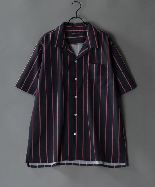 SITRY（シトリー）の「Drape Open Collar Shirt/ドレープ オープンカラー 半袖シャツ（シャツ/ブラウス・メンズ・モカ/ブルー系その他/チャコール/ブラック系その他4/ライトグリーン/ホワイト系その他/ベージュ系その他/ライトグレー/ホワイト/グレー系その他/ブラウン系その他/ブラック系その他2/ブルー系その他2/ブルー系その他3/ブルーグレー/ブラック/ライトブルー/ダークグリーン/ブラック系その他/ターコイズブルー/ブラック系その他3/ブラック系その他5/ブラウン系その他2・M/L/LL）」の8枚目の写真