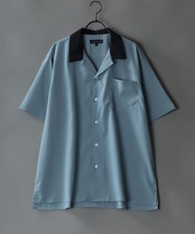 Drape Open Collar Shirt/ドレープ オープンカラー 半袖シャツ