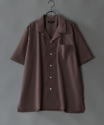 Drape Open Collar Shirt/ドレープ オープンカラー 半袖シャツ