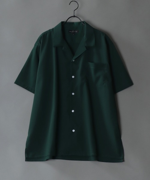 SITRY（シトリー）の「Drape Open Collar Shirt/ドレープ オープンカラー 半袖シャツ（シャツ/ブラウス・メンズ・モカ/ブルー系その他/チャコール/ブラック系その他4/ライトグリーン/ホワイト系その他/ベージュ系その他/ライトグレー/ホワイト/グレー系その他/ブラウン系その他/ブラック系その他2/ブルー系その他2/ブルー系その他3/ブルーグレー/ブラック/ライトブルー/ダークグリーン/ブラック系その他/ターコイズブルー/ブラック系その他3/ブラック系その他5/ブラウン系その他2・M/L/LL）」の17枚目の写真