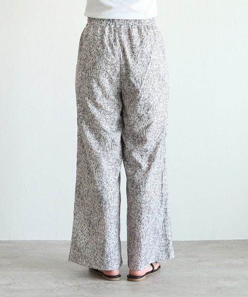 reca（レカ）の「ボタニカル柄イージーパンツ（その他パンツ・レディース・ベージュ/グレー・FREE）」の9枚目の写真