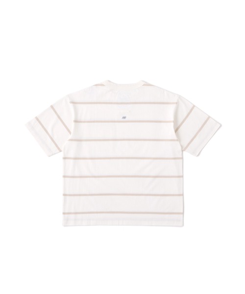 NEW BALANCE（ニューバランス）の「900 ストライプショートスリーブTシャツ（Tシャツ/カットソー・メンズ・ホワイト/ブラック・SMALL/X-LARGE/LARGE/MEDIUM）」の3枚目の写真
