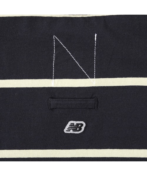 NEW BALANCE（ニューバランス）の「900 ストライプショートスリーブTシャツ（Tシャツ/カットソー・メンズ・ホワイト/ブラック・SMALL/X-LARGE/LARGE/MEDIUM）」の9枚目の写真