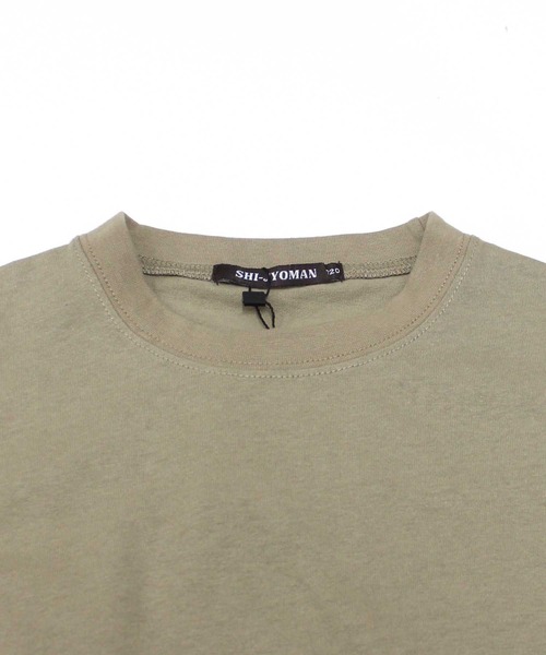 THE CASUAL(カジュアル)の「【USAコットン】サイドポケットBIG 半袖T(Tシャツ/カットソー・キッズ・グリーン系その他/オフホワイト/チャコール/ブラック/ベージュ/パープル・120cm/130cm/140cm/160cm/110cm/150cm)」の16枚目の写真