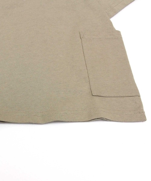 THE CASUAL(カジュアル)の「【USAコットン】サイドポケットBIG 半袖T(Tシャツ/カットソー・キッズ・グリーン系その他/オフホワイト/チャコール/ブラック/ベージュ/パープル・120cm/130cm/140cm/160cm/110cm/150cm)」の17枚目の写真