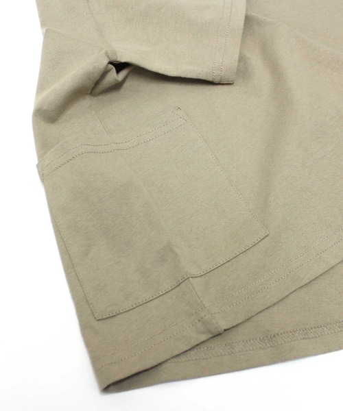 THE CASUAL(カジュアル)の「【USAコットン】サイドポケットBIG 半袖T(Tシャツ/カットソー・キッズ・グリーン系その他/オフホワイト/チャコール/ブラック/ベージュ/パープル・120cm/130cm/140cm/160cm/110cm/150cm)」の20枚目の写真